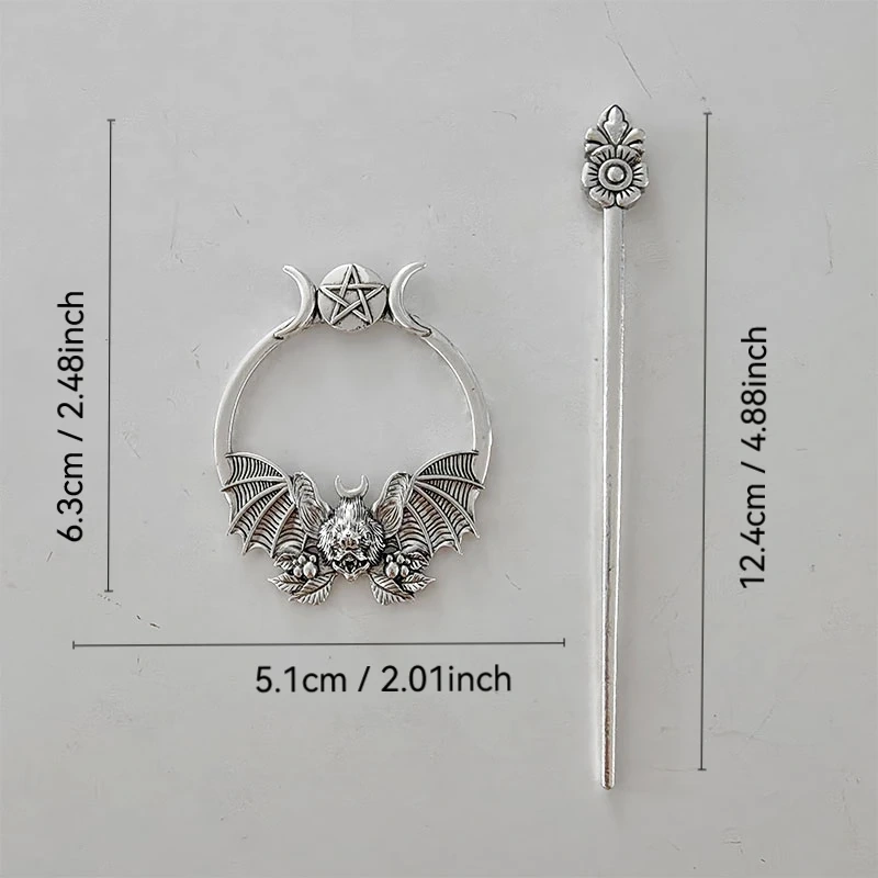 Gothic Bat Hair Clip Pin  Witchy OccuGothic Bat Hair Clip Pin – Witchy Occult Hair Accessory for Women  Unique Mother's Day Gift