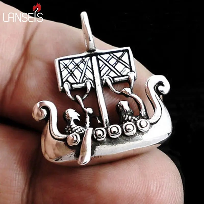 10pcs SDrakkar Ship Viking Norse Long Boat Pendant - Viking Ship - Dragonsoul jewelry Warrior, Boat, Talisman necklace