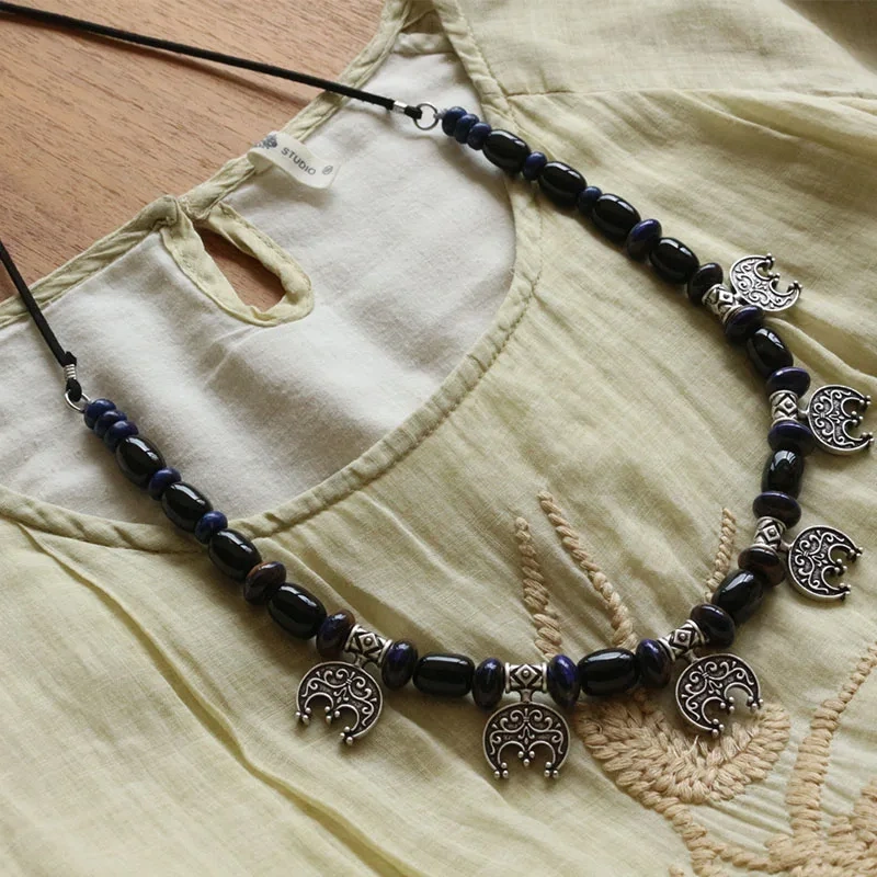 Slavic Jewelry Makeing For Women necklace, Viking Style Tribal Brooch Middle Ages Lunula Jewelry…