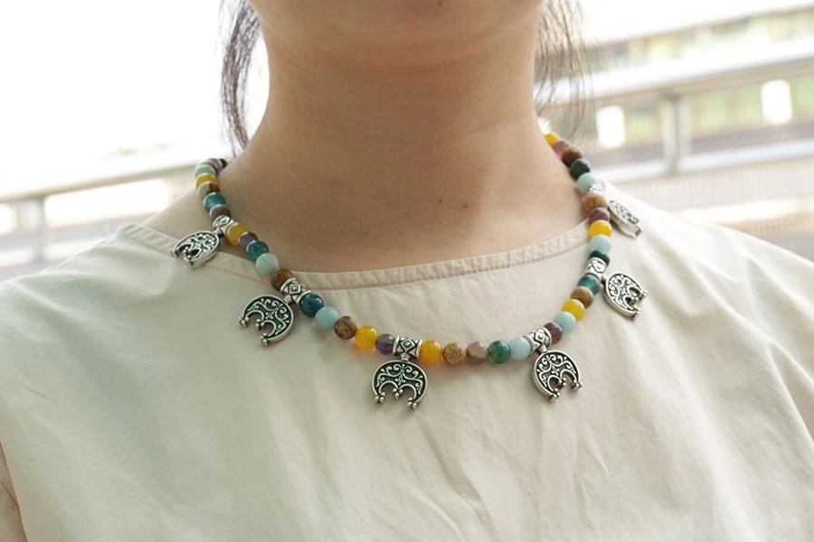lanseis 1pcs Viking Jewelry  Clothes for Ladies  Viking Boob Bling pendant slavic  Lunula women jewelry