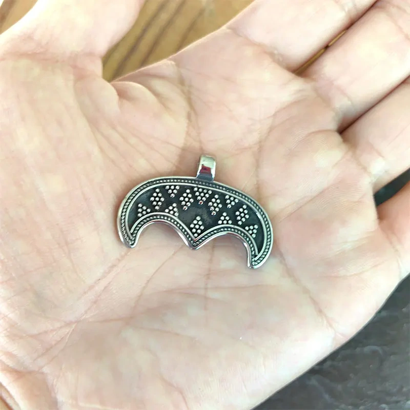 Slavic Lunula stainless steel Necklace LUNULA, viking jewelry for women MORAVIA, Lunitsa, Slaves, Vikings, pendentif