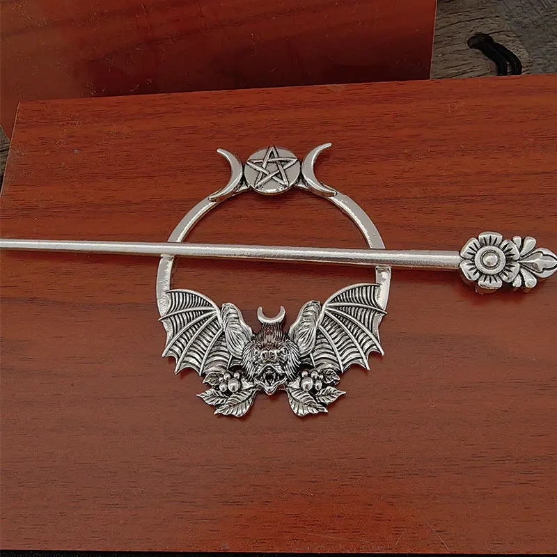 Gothic Bat Hair Clip Pin  Witchy OccuGothic Bat Hair Clip Pin – Witchy Occult Hair Accessory for Women  Unique Mother's Day Gift