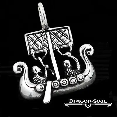10pcs SDrakkar Ship Viking Norse Long Boat Pendant - Viking Ship - Dragonsoul jewelry Warrior, Boat, Talisman necklace