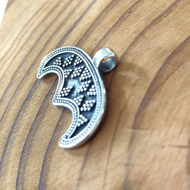 Slavic Lunula stainless steel Necklace LUNULA, viking jewelry for women MORAVIA, Lunitsa, Slaves, Vikings, pendentif