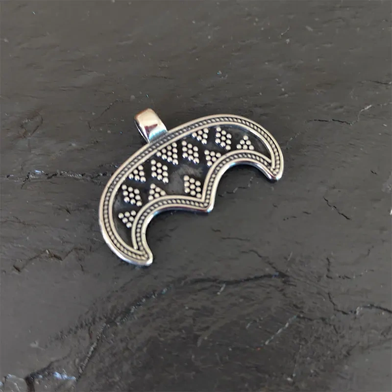 Slavic Lunula stainless steel Necklace LUNULA, viking jewelry for women MORAVIA, Lunitsa, Slaves, Vikings, pendentif
