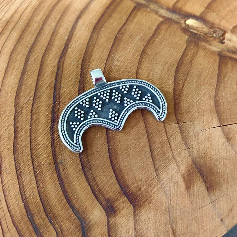 Slavic Lunula stainless steel Necklace LUNULA, viking jewelry for women MORAVIA, Lunitsa, Slaves, Vikings, pendentif