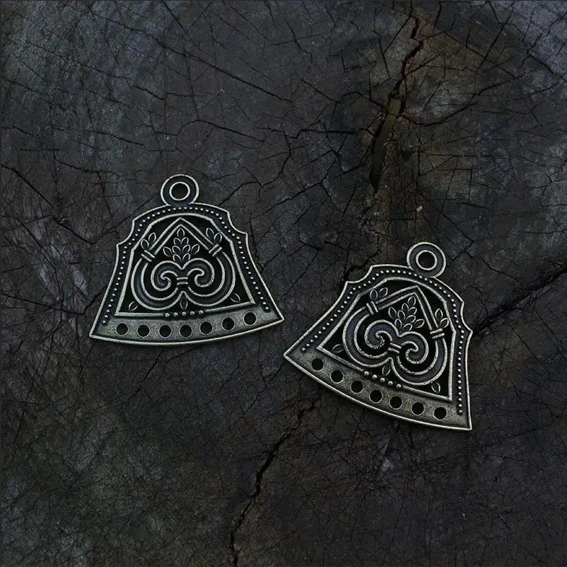1pcs Dropshipping Viking Jewelry Makeing For Charms Women Pendant, Ethnic Style Slavic Brooch Lunula Jewelry For Viking Dress