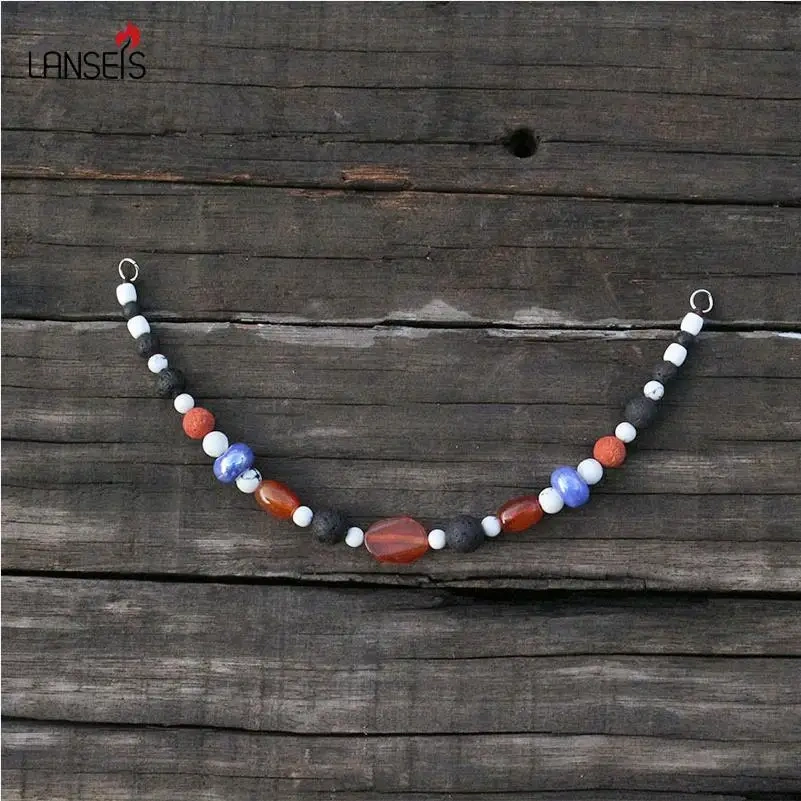 1pcs Dropshipping Slavic Jewelry Makeing For Women Pendant, Viking Style Tribal Brooch Middle Ages Lunula Jewelry For Cool Men