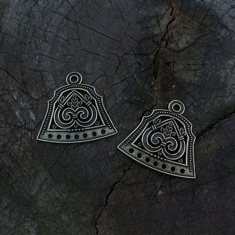 1pcs Dropshipping Viking Jewelry Makeing For Charms Women Pendant, Ethnic Style Slavic Brooch Lunula Jewelry For Viking Dress