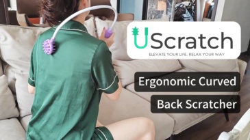 Uscratch Curved Back Scratcher （Purple）