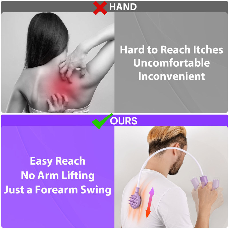 Uscratch Curved Back Scratcher （Purple）