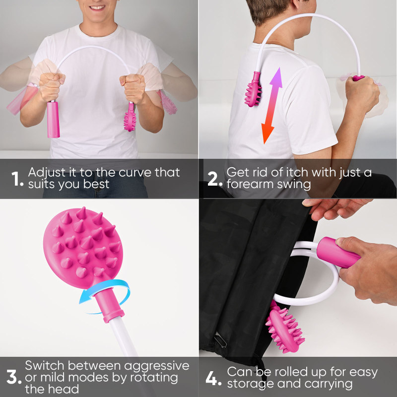 Uscratch Curved Back Scratcher （Pink）