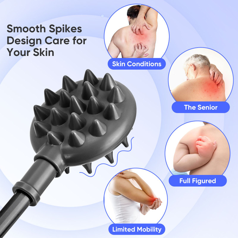 U Scratch Curved Back Scratcher （Grey）