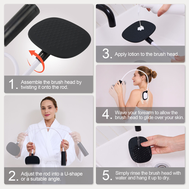 Uscratcher Lotion Applicator for Back (Black)