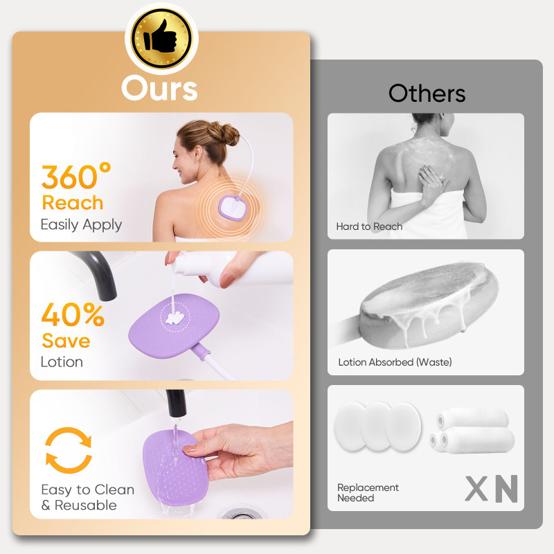 Uscratcher Lotion Applicator for Back (Black)