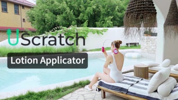 Uscratch Lotion Applicator for Back (Pink White)