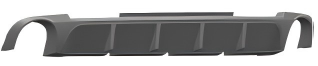 Anyu Auto Body Kits Rock Rear Diffuser For V6 & GT Ford MUSTANG 2010-2014