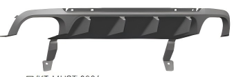 Anyu Auto Body Kits Compettion Rear Diffuser For  GT500 Ford MUSTANG 2010-2014