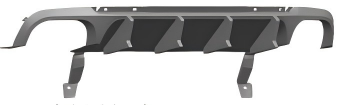 Anyu Auto Body Kits Speed Rear Diffuser For GT500 Ford MUSTANG 2010-2014