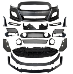 Anyu Auto Body Kits GT500 Style Front Bumper With Grille Light Hole For Ford MUSTANG 2010-2014
