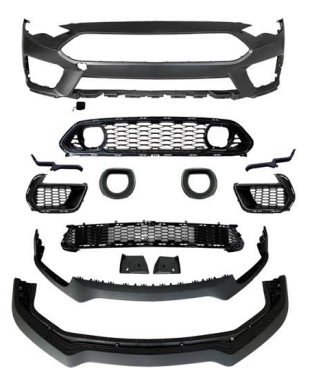 Anyu Auto Body Kits Mach 1 Front Bumper With Grille LED Light For Ford MUSTANG 2015-2022