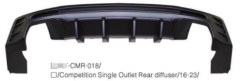 Anyu Auto Body Kits Competition Single Outlet Rear diffuser For Chevrolet Camero 2016-2023