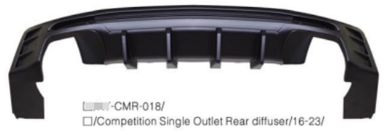 Anyu Auto Body Kits Competition Single Outlet Rear diffuser For Chevrolet Camero 2016-2023