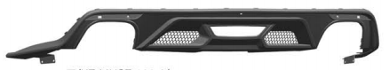 Anyu Auto Body Kits GT500 Rear Diffuser Dual Outlet For Ford MUSTANG 2015-2022