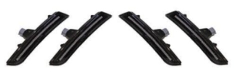 Anyu Auto Body Kits Front&Rear Fender Light/Smoke Black For Chevrolet Camero 2016-2023