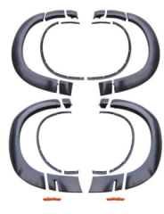 Anyu Auto Body Kits Wide Fender Flares For 392 & R/T & SXT  Dodge Challenger 2015-2022