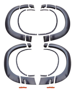 Anyu Auto Body Kits Wide Fender Flares For 392 & R/T & SXT  Dodge Challenger 2015-2022