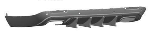 Anyu Auto Body Kits Speed Rear Diffuser For Dodge Challenger 2015-2022