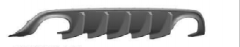 Anyu Auto Body Kits Competition Rear Diffuser Dual Outlet For SRT Bumper Dodge Charger 2015+