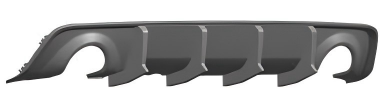 Anyu Auto Body Kits Speed Rear Diffuser For Wide Body Bumper Dodge Charger 2015+