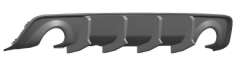 Anyu Auto Body Kits Speed Rear Diffuser For Wide Body Bumper Dodge Charger 2015+
