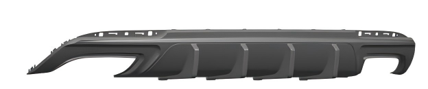 Anyu Auto Body Kits Rock Rear Diffuser For Square Tips Chrysler 2012-2022