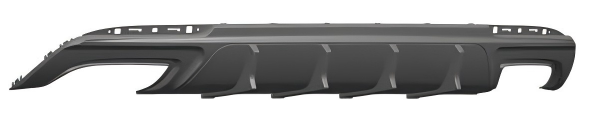 Anyu Auto Body Kits Speed Rear Diffuser For Square Tips Chrysler 2012-2022