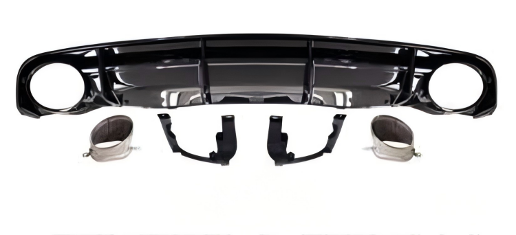 Anyu Auto Body Kits RS6 Rear Diffuser Tail Pipe For S-line Audi A6 2012-2019+