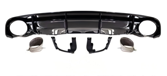 Anyu Auto Body Kits RS6 Rear Diffuser Tail Pipe For S-line Audi A6 2012-2019+