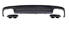 Anyu Auto Body Kits S6 Rear Diffuser With Plstic Tips For S-line Audi A6 2012-2019+