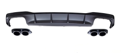 Anyu Auto Body Kits S7 Rear Diffuser With Plstic Tips For S-line Audi A7 2012-2019+