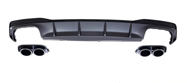 Anyu Auto Body Kits S7 Rear Diffuser With Plstic Tips For S-line Audi A7 2012-2019+