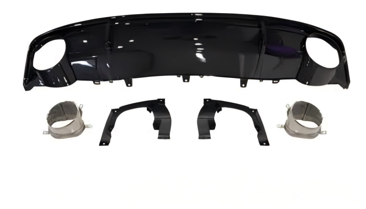 Anyu Auto Body Kits RS7 Rear Diffuser Tailpipe For Normal Audi A7 2012-2019+