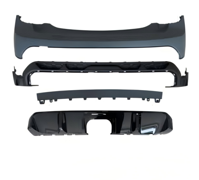 Anyu Auto Body Kits F55 21 JCW Rear Bumper For MINI F55 F56 F57 2014+