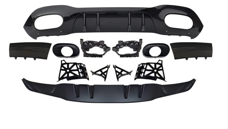 Anyu Auto Body Kits A35 Rear Diffuser For AMG Sedan BENZ A CLASS W177 2019+