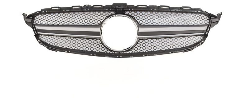 Anyu Auto Body Kits AMG Grille Silver With Camera For AMG BENZ C CLASS W205 C205 2015-2017