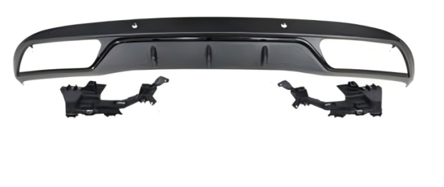 Anyu Auto Body Kits C63 Rear Diffuser For Normal Sedan Black BENZ C CLASS W205 C205 2015+