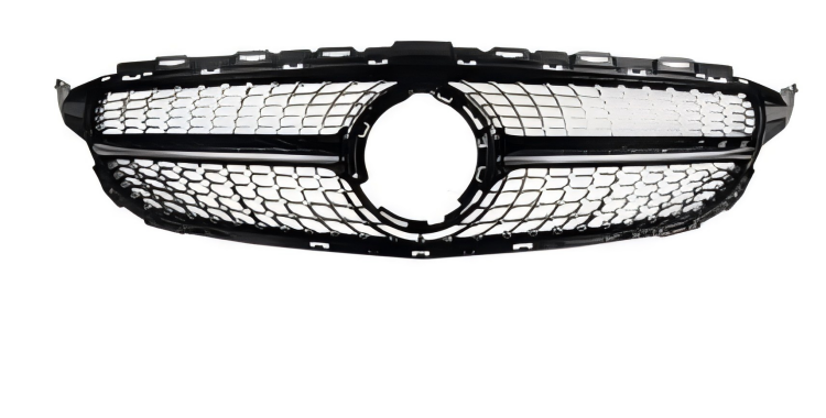 Anyu Auto Body Kits Diamond Grille Black For AMG BENZ C CLASS W205 C205 2015+