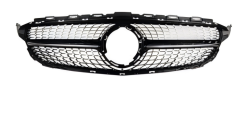 Anyu Auto Body Kits Diamond Grille Black For AMG BENZ C CLASS W205 C205 2015+