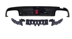 Anyu Auto Body Kits Brabus Rear Diffuser For AMG Sedan Black BENZ C CLASS W205 C205 2015+